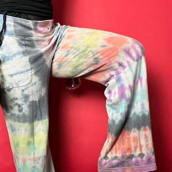 Everlast / Pastel tie dye bell bottom sweatpants​​​​​​​​​ - Picture 2 of 6